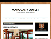 Tablet Screenshot of mahoganyoutlet.com